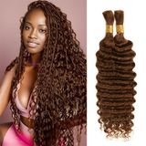 Cabelo Trançado Humano Ricrof Chocolate Brown 22 Polegadas 110 G 2 Pacotes