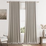 Conjunto De Cortinas Guken Apricot Blackout 229 Cm De Comprimento E 2 Painéis