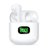 Fones De Ouvido Sem Fio Ktgee T08 Bluetooth 5.3 Com 40 Horas De Tempo De Reprodução Branco