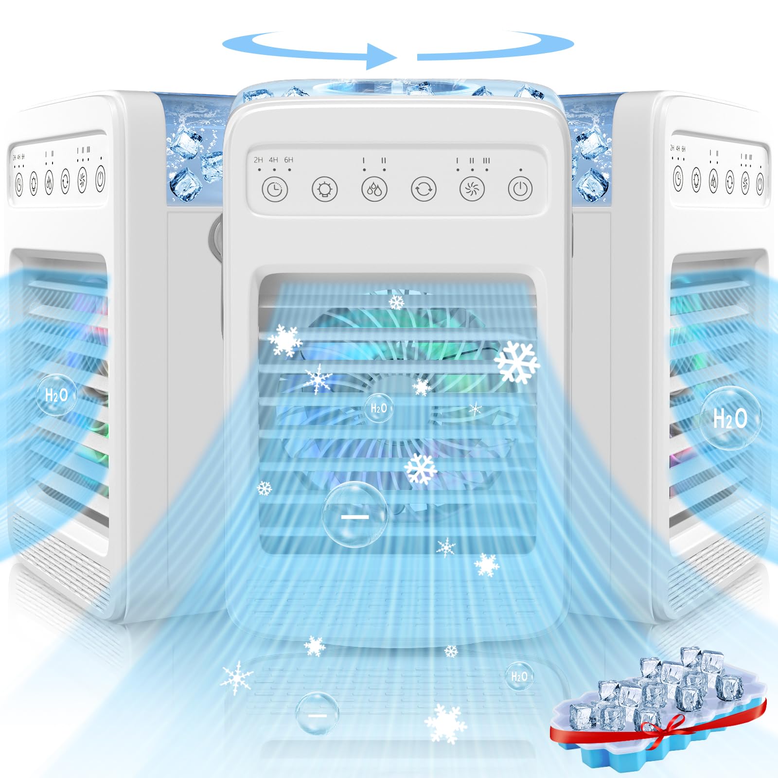 Ar Condicionado Portátil Verminget 4 Em 1 Com Oscilação De 180°