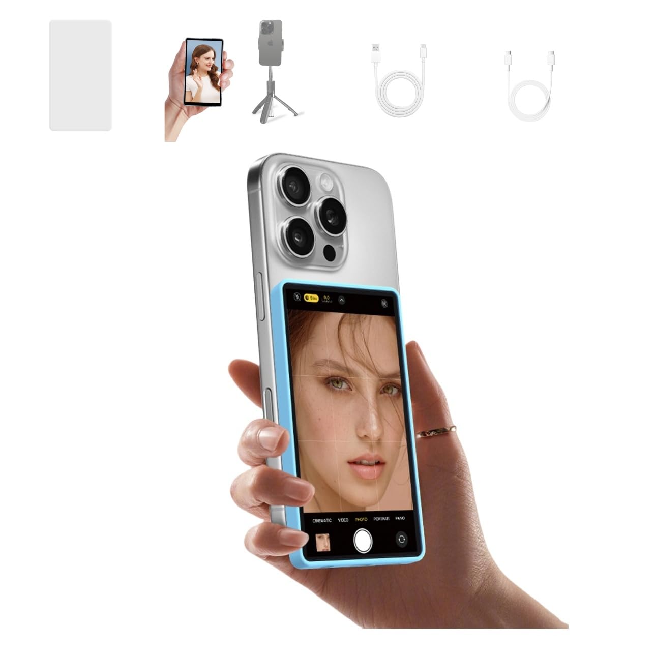 Tela De Monitor Vlog Selfie 5" 1080p 5g Transmissão Cp5 Lite