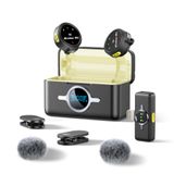 Microfone De Lapela Sem Fio Lincisoonic Para Iphone Com Capa