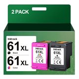 Cartucho De Tinta Inktrack 61xl Preto/tricolor (pacote Com 2) Hp 61