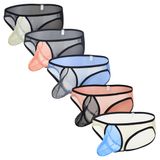 Roupa Íntima Masculina Zonbailon Briefs See Through Mesh Com Bolsa