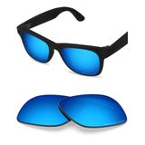 Lentes De Reposição Blazerbuck Anti-sal Polarizadas Para Rayban Meta Wayfarer Rw4006 50 Mm - Ice Blue