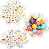 Taças De Páscoa, Ovos Tioncy, Servindo Doces De Plástico, 21 Cm, 4 Unidades