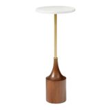 Mesa De Centro E Mesa De Cabeceira C Base De Madeira Dourado