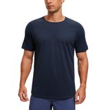 Camiseta Crz Yoga Leve De Manga Curta Para Homens Navy M
