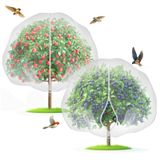 Alfaiate De Jardim Com Rede Para Árvores Frutíferas Com Zíper Bidirecional De 4&#39;x6&#39; (pacote Com 2)