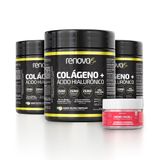 3 Potes Colágeno Verisol Renova Be + 1 Creme Facial Retinol