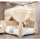 Cortinas De Cama Com Dossel Mengersi Queen Size Ivory Para Meninas