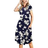 Vestido Simier Fairy Modest Business Work Casual Lily Floral