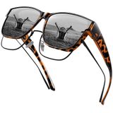 Óculos De Sol Fit Over Urumqi Polarizados Uv400 Para Homens E Mulheres