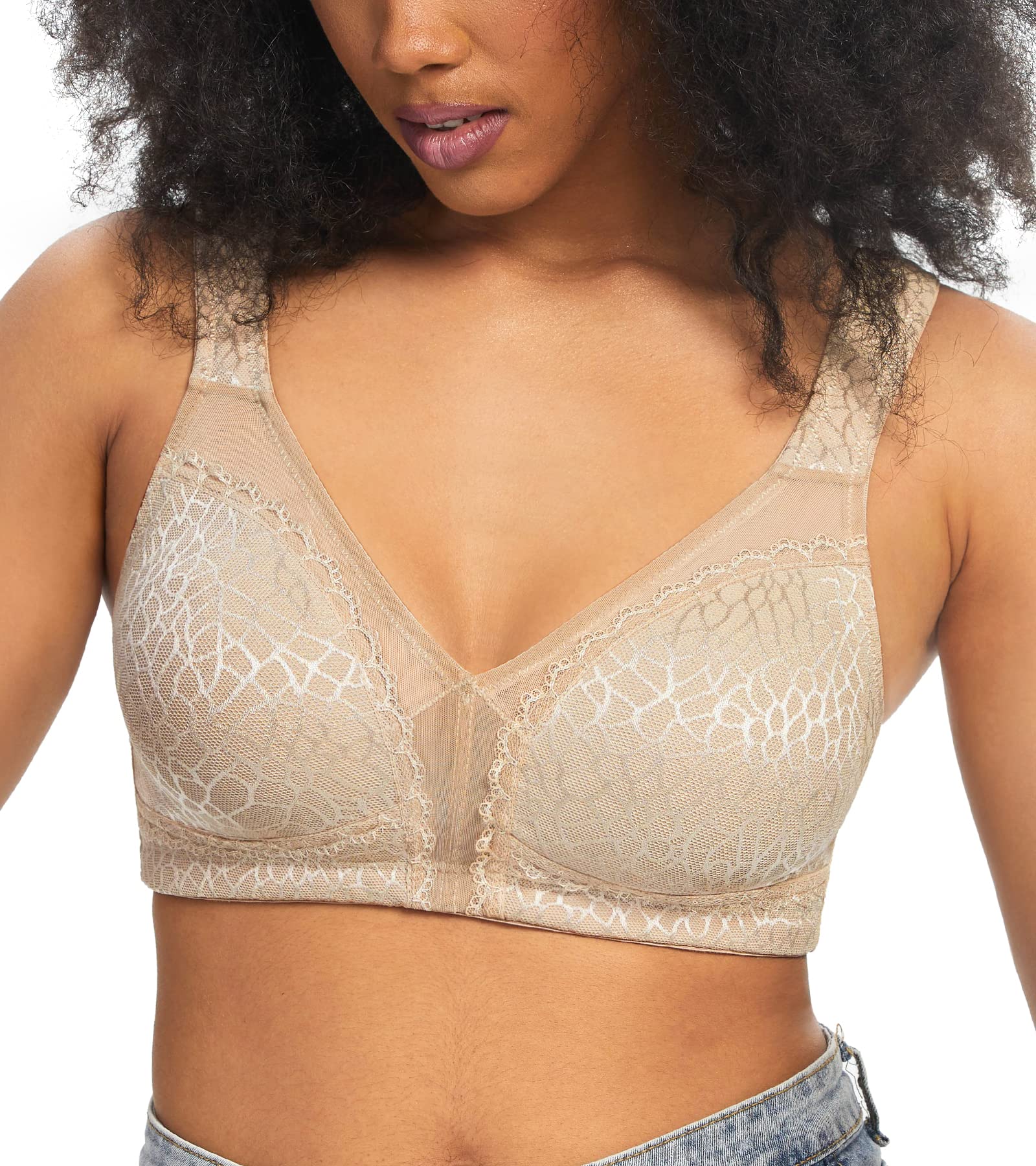 Sutiã Minimizer Haci Full Coverage Wirefree Plus Size 36ddd