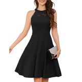Vestido Bbonlinedress Plus Size Halter Cocktail Wedding Preto