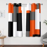 Cortinas Blackout Tyrot Orange 100% Blackout 115x114cm 2 Painéis