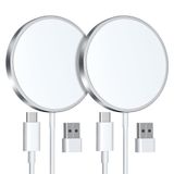 Carregador Sem Fio Magease Magnético De 15 W Para Iphone Com 2 Unidades
