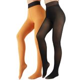 Meias Forradas De Lã X-cheng Sheer Para Mulheres No Inverno