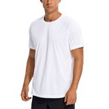 Camiseta Crz Yoga Leve De Manga Curta Para Homens Branca