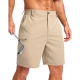 Shorts G Gradual Masculinos, Casuais, Leves, De Secagem Rápida, Cáqui