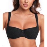 Sutiã Feminino Sexy Balconette Demi Half Cup Push Up 40c