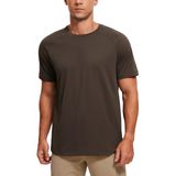 Camiseta Crz Yoga Leve De Manga Curta Para Homens Dark Mocha
