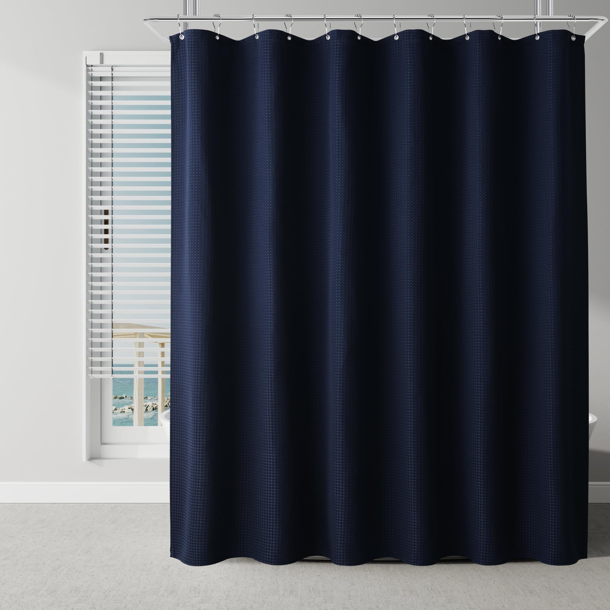 Cortina De Chuveiro Naturoom Modern Bath Decor Navy 180x210cm