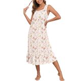 Camisa De Dormir Vitoriana Feminina Aprrain Branca M