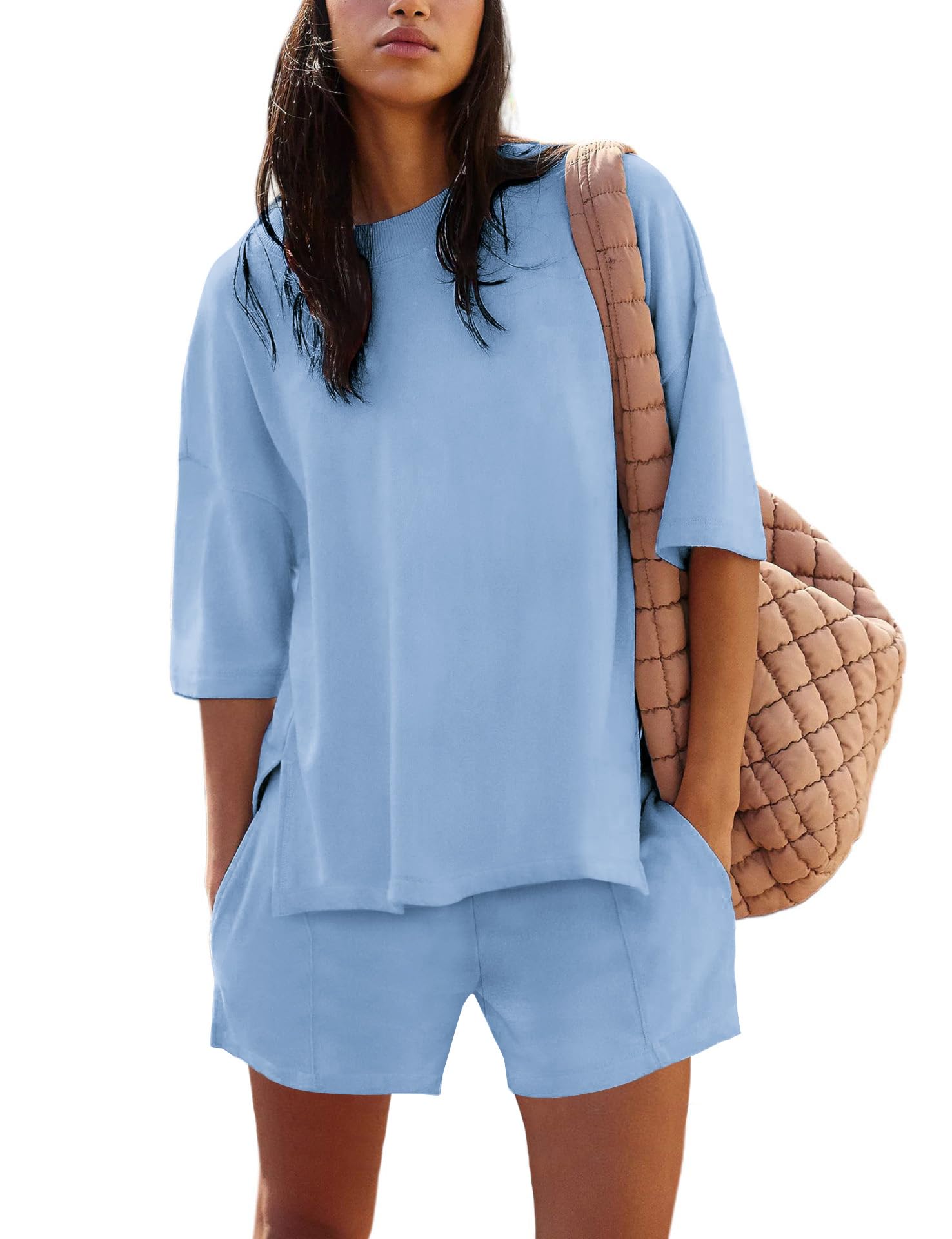 Conjunto De Lounge Feminino Coccko, 2 Peças De Verão, 100% Algodão 2025