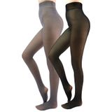 Meias Forradas De Lã X-cheng Sheer Para Mulheres No Inverno