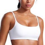Sutiã Esportivo Crz Yoga Butterbreeze Com Gola Redonda Feminino Branco Gg