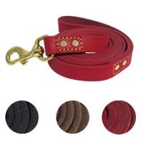 Coleira Para Cães Leadfar Leadfar Leather 1,8 M - Resistente Para Cães De Médio E Grande Porte