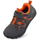 Sapatos De Caminhada Feetcity Kids Wide Barefoot Zero Drop Grey/orange