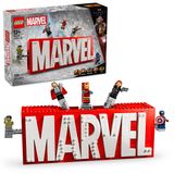 LEGO Marvel Logo e Mini Figuras Avengers 931 Peças 76313