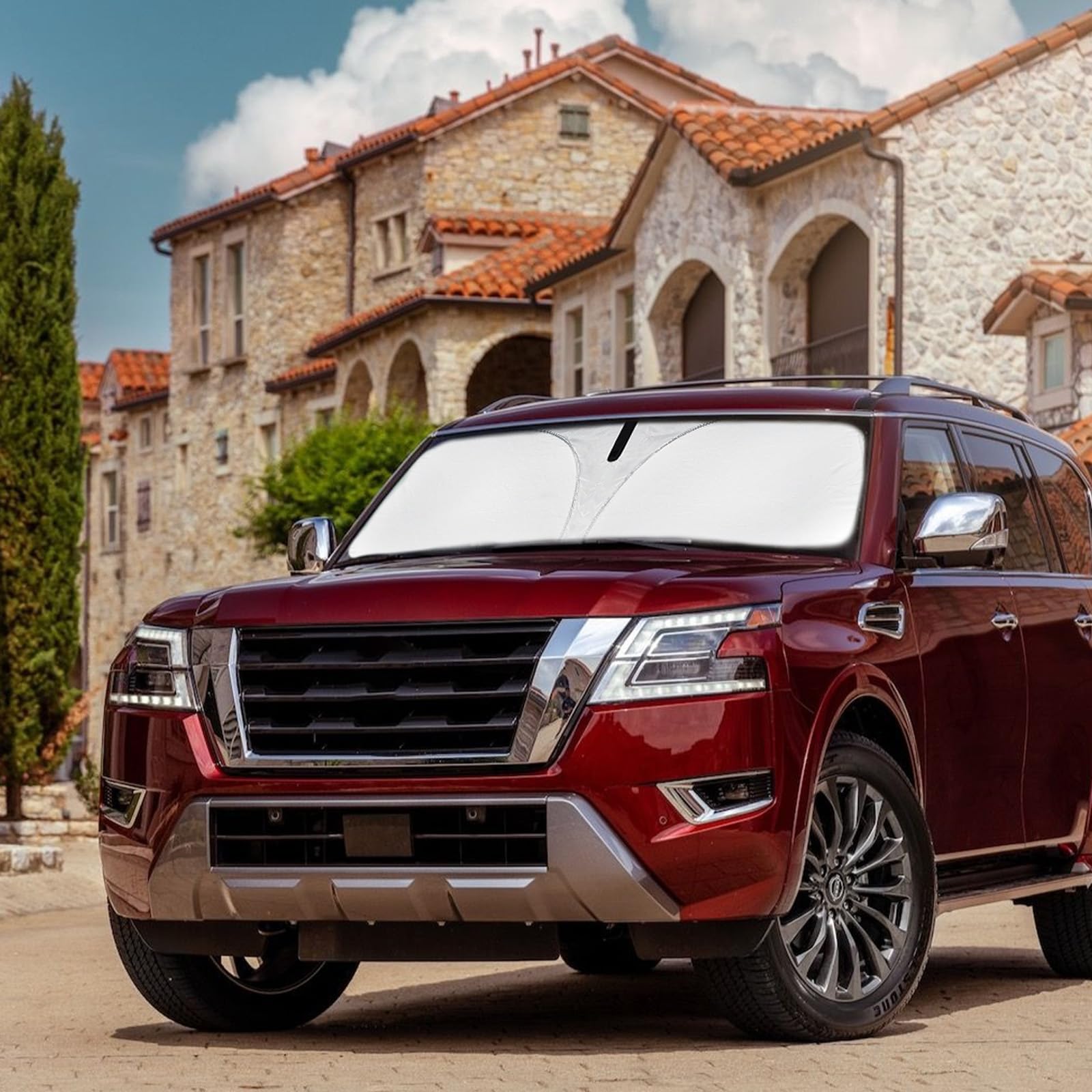 Pára-brisa Sun Shade Slogento 240t Custom Fit Nissan Armada