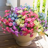Flores Artificiais Hyeflora Morning Glory 12 Pacotes Ao Ar Livre