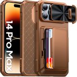 Capa Tipo Carteira Para Iphone 14 Pro Max Bsnrm Com Suporte De Cartão Oculto