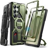 Capa Com Suporte Magnético Tongate Para Samsung Galaxy S25 Ultra Green