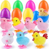 Ovos De Páscoa Gigantescos Cheios De Brinquedos Wind Up Chicks Bunny Plush