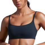 Sutiã Esportivo Crz Yoga Butterbreeze Com Gola Redonda Feminino Azul Marinho M