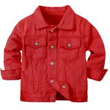 Jaqueta Jeans Cromoncent Boys Girls Child P-red 12-13 Anos