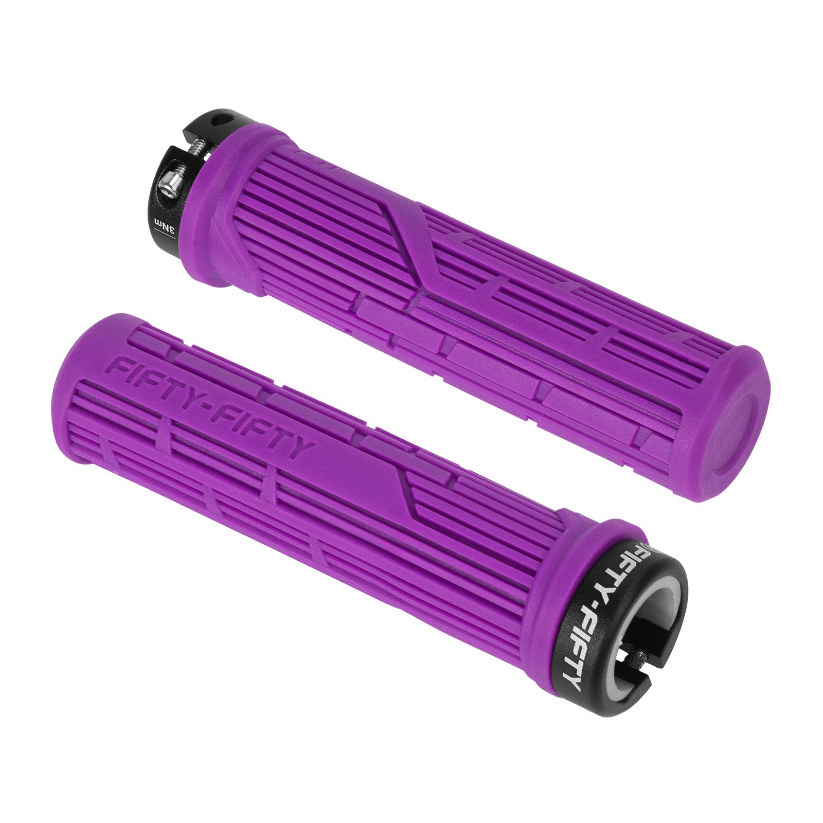 Alças De Mountain Bike Fifty-fifty Single Lock-on Purple