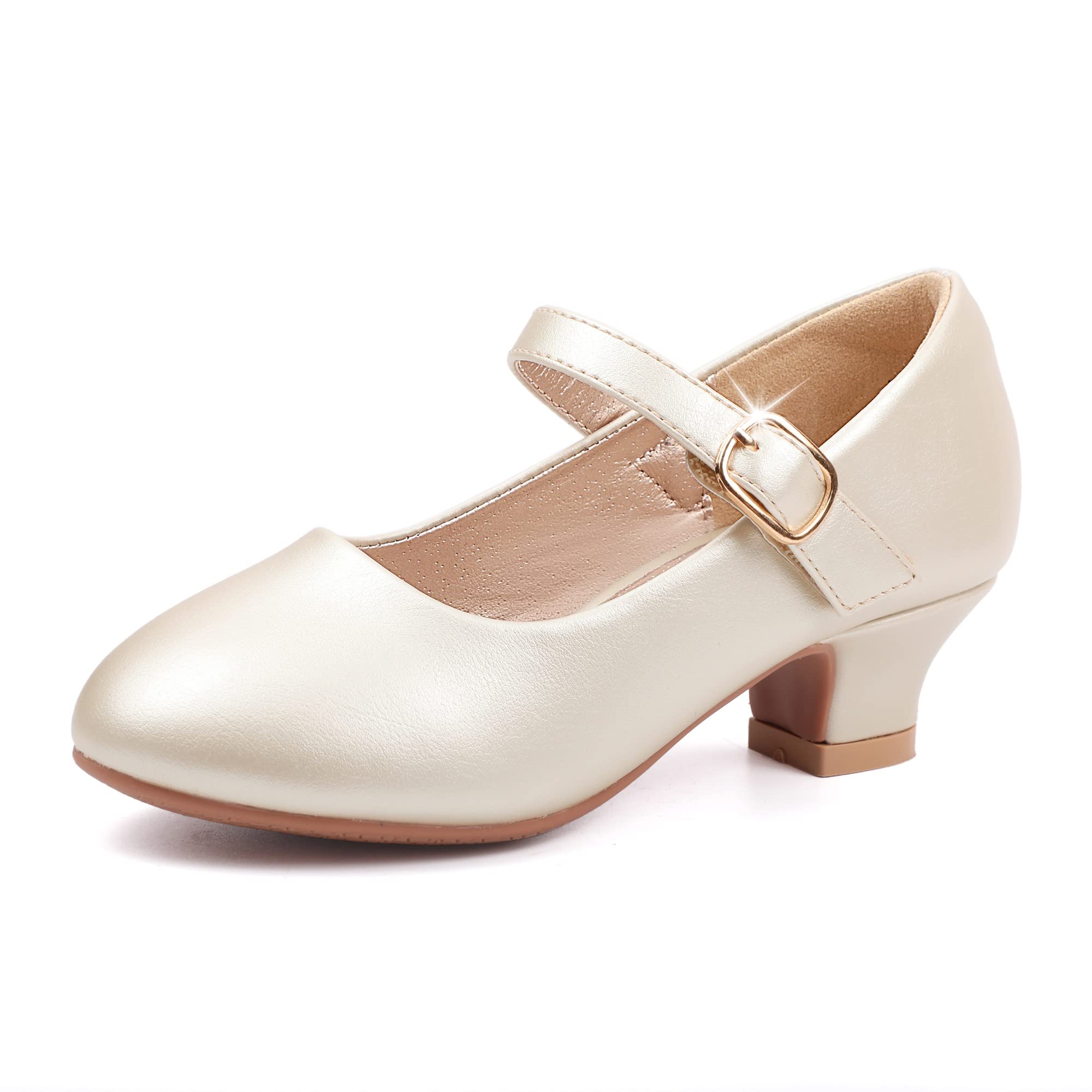 Sapatos Sociais Pandaninjia Molly Girls Mary Jane, 3 Cm De Salto