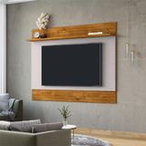 Painel Suspenso Icarai Sala Tv Até 75 Polegadas Naturale/off White