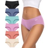 Roupa Íntima Feminina Tanstc, Calcinha Hipster De Cintura Baixa X6