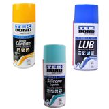 Kit Tekbond Spray Desengripante + Limpa Contato + Silicone