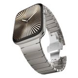 Pulseira De Relógio Chanchy Em Aço Inoxidável Para Apple Watch Series 10