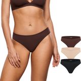 Roupa Íntima Feminina Inlyric Inbarely Soft Cheeky, Pacote Com 3