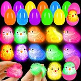 Pacote Com 12 Enchimentos De Ovos De Páscoa Led Puffer Balls Olixmlya Para Crianças
