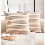 Capas De Almofada Cethom Decorative Boho 55x55cm, Conjunto De 2
